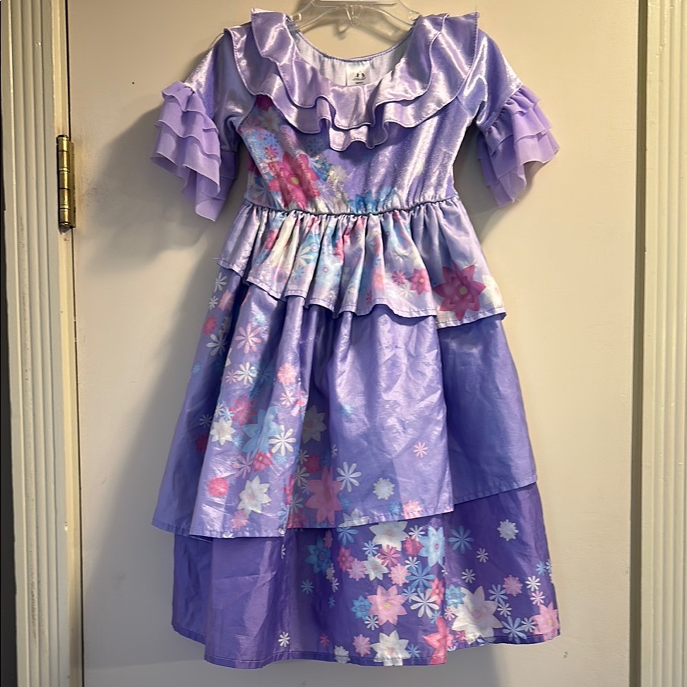 Enchanting Purple and Pink Floral Halloween Costume